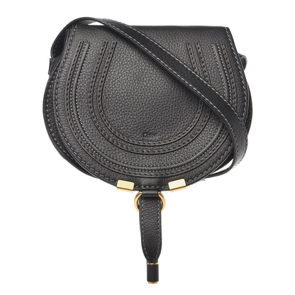 Chloe Calfskin Mini Marcie Round Crossbody Bag Black 6 of 11