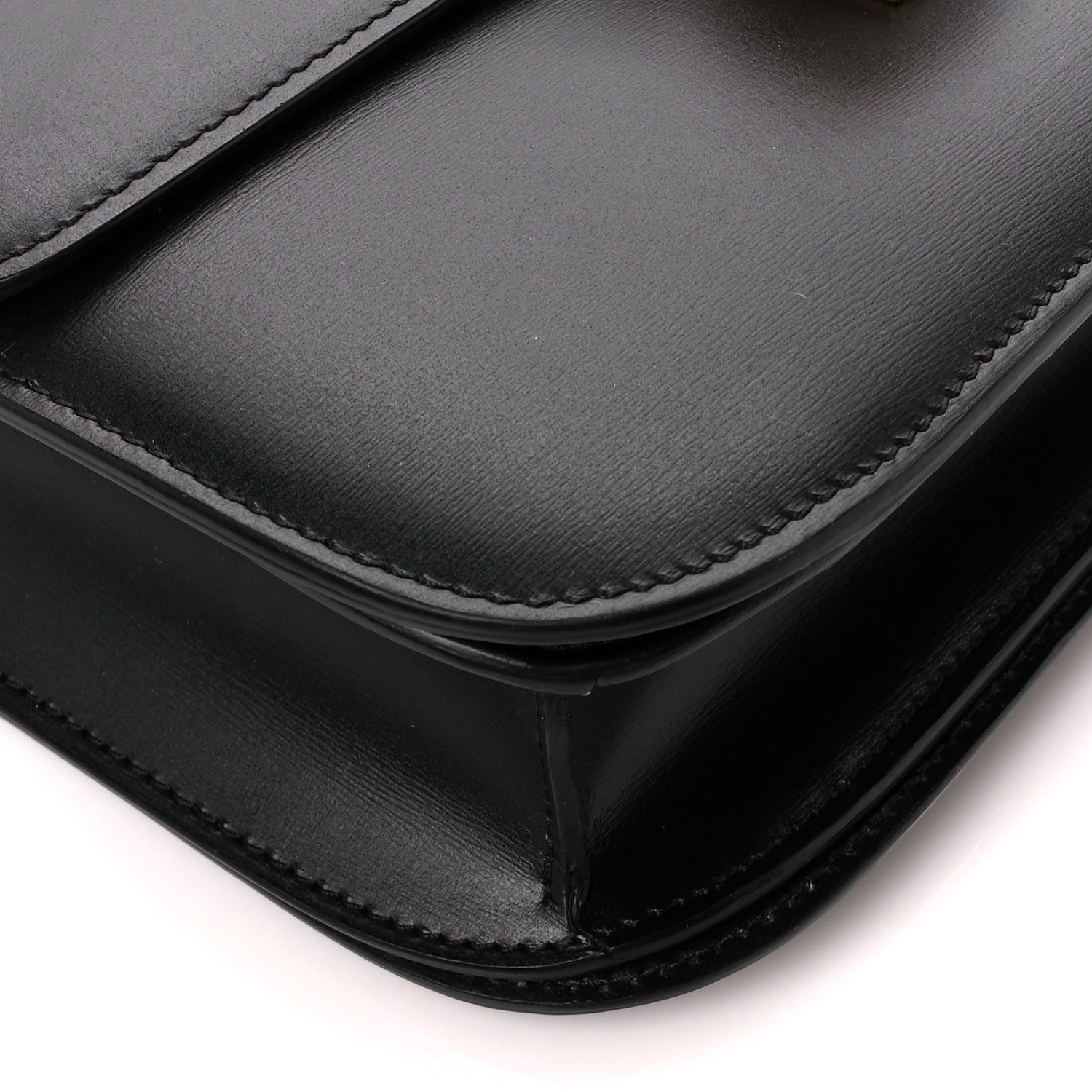 Celine Box Calfskin Medium Classic Box Flap Bag Black 9 of 10