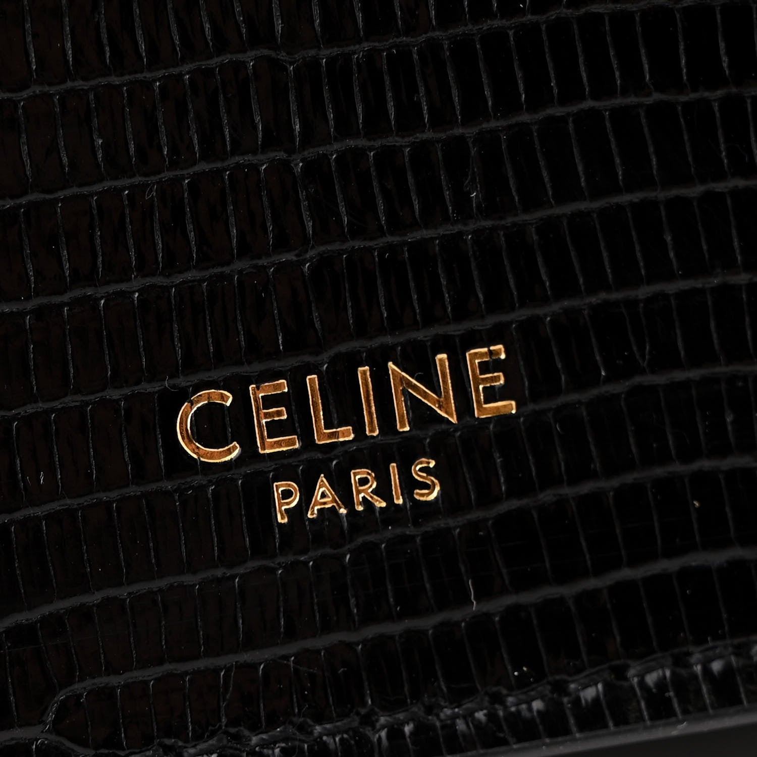 Celine Lizard Edwige Shoulder Bag Black 6 of 11