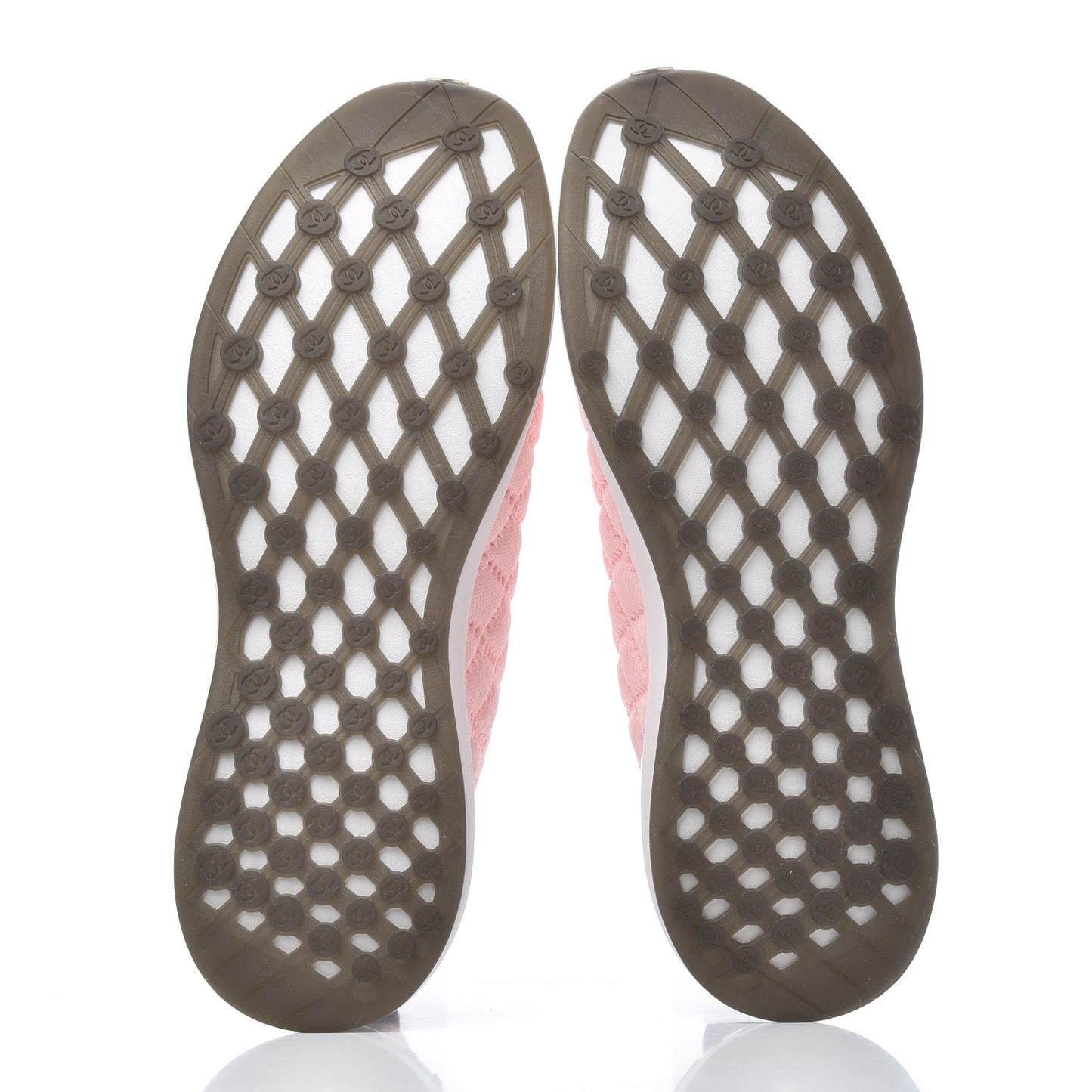 Mixed Fibers Quilted Womens CC Sneakers 40.5 Pink