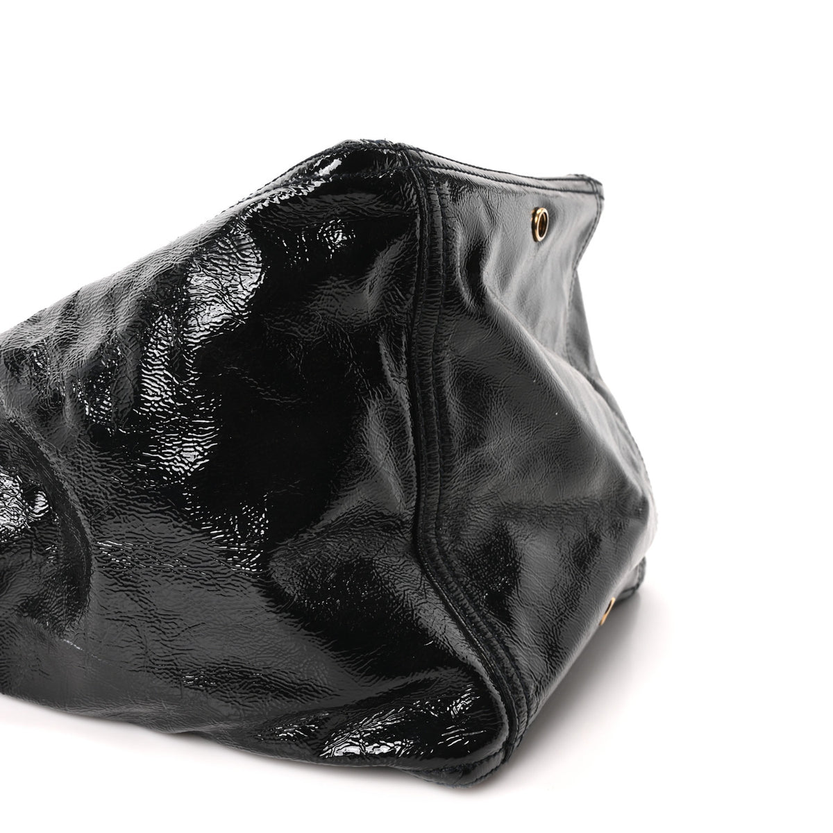 Saint Laurent Patent Large Downtown Tote Black 9 of 10