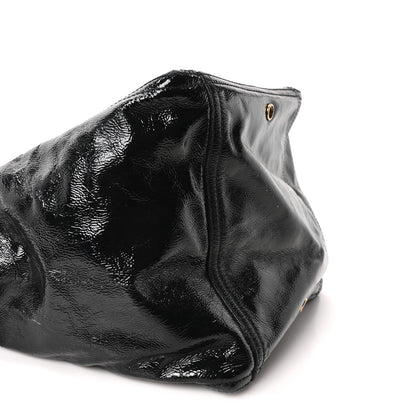 Saint Laurent Patent Large Downtown Tote Black 9 of 10