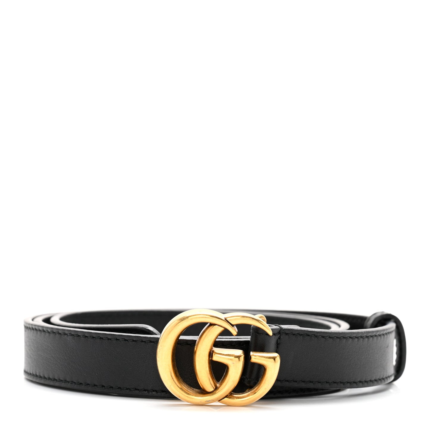Calfskin Double G 20mm Belt 90 36 Black