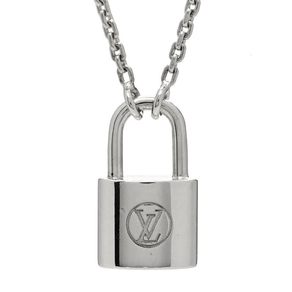 Louis Vuitton Sterling Silver Lockit Necklace 5 of 6