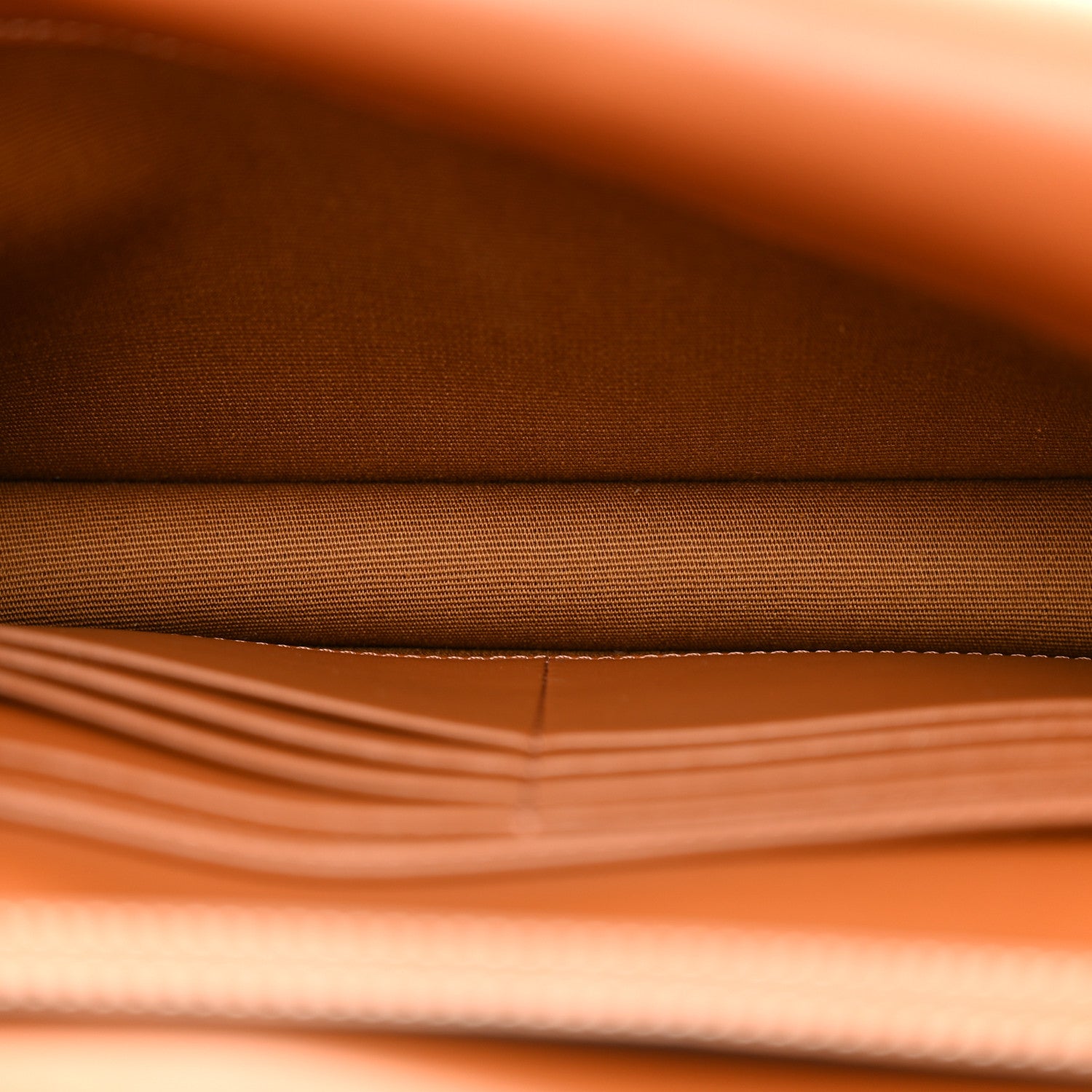 Celine Triomphe Canvas Lambskin Wallet On Strap Tan 6 of 12