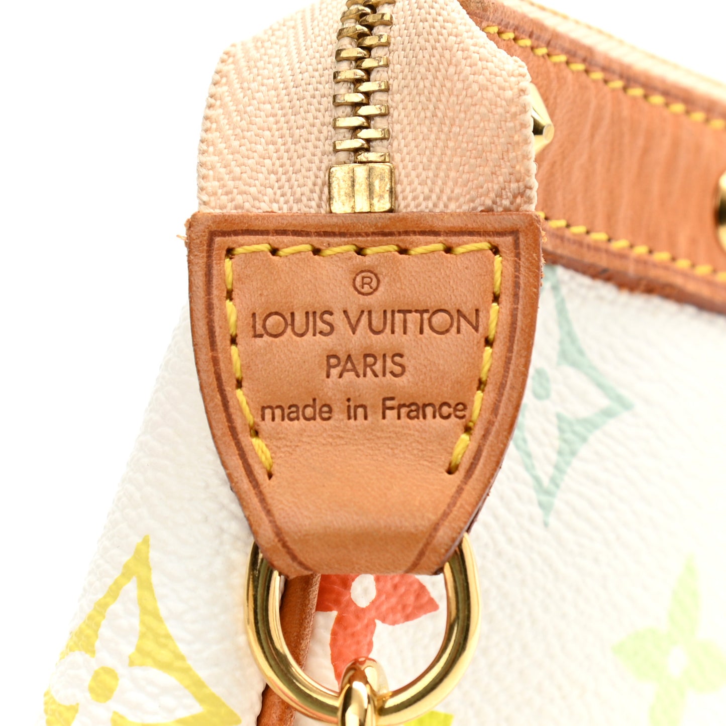 Monogram Multicolor Pochette Accessories White