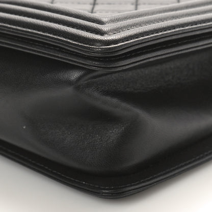 Chanel Lambskin Quilted Medium Boy Flap Black 10 of 10