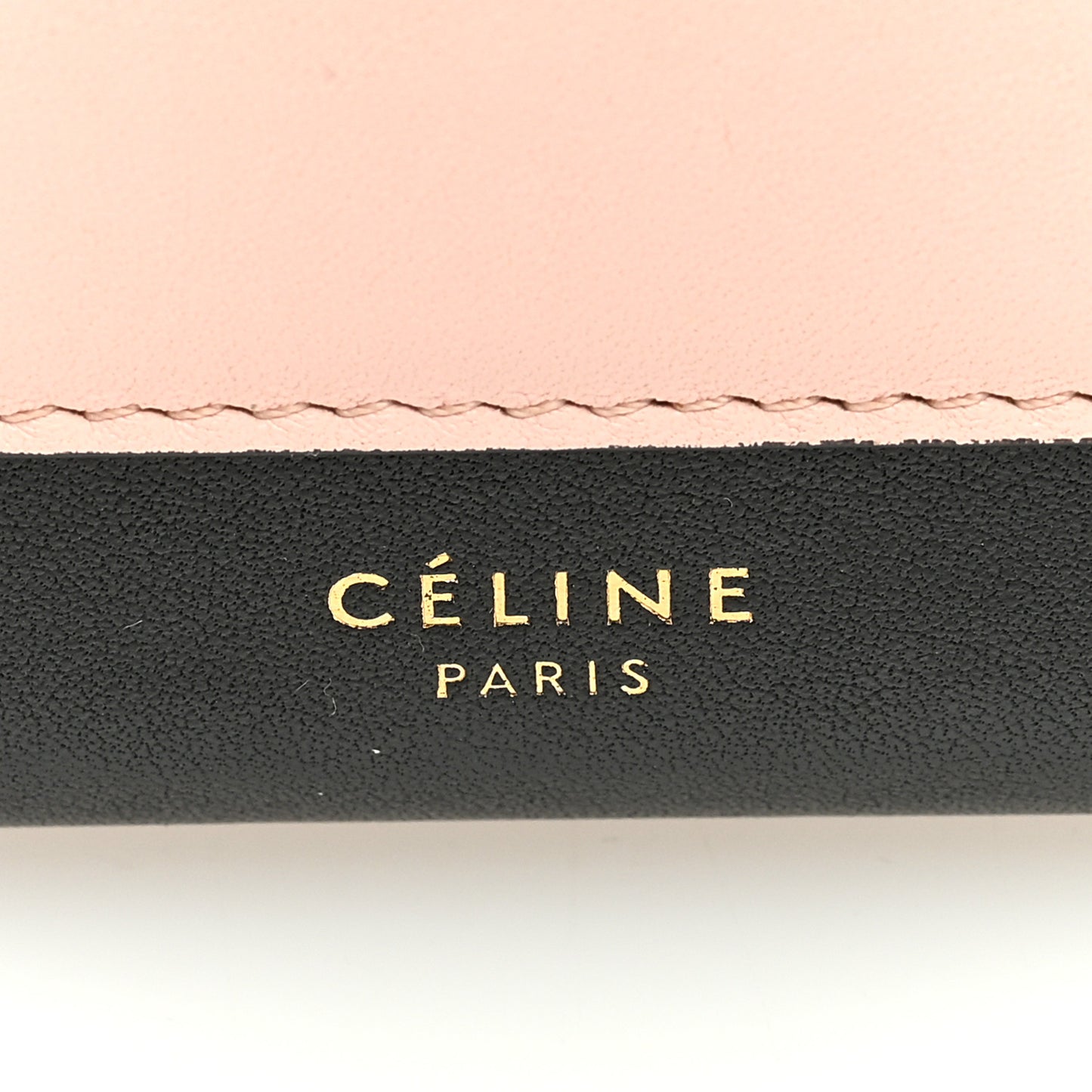 Smooth Calfskin Tri-Color Clutch on a Chain Taupe