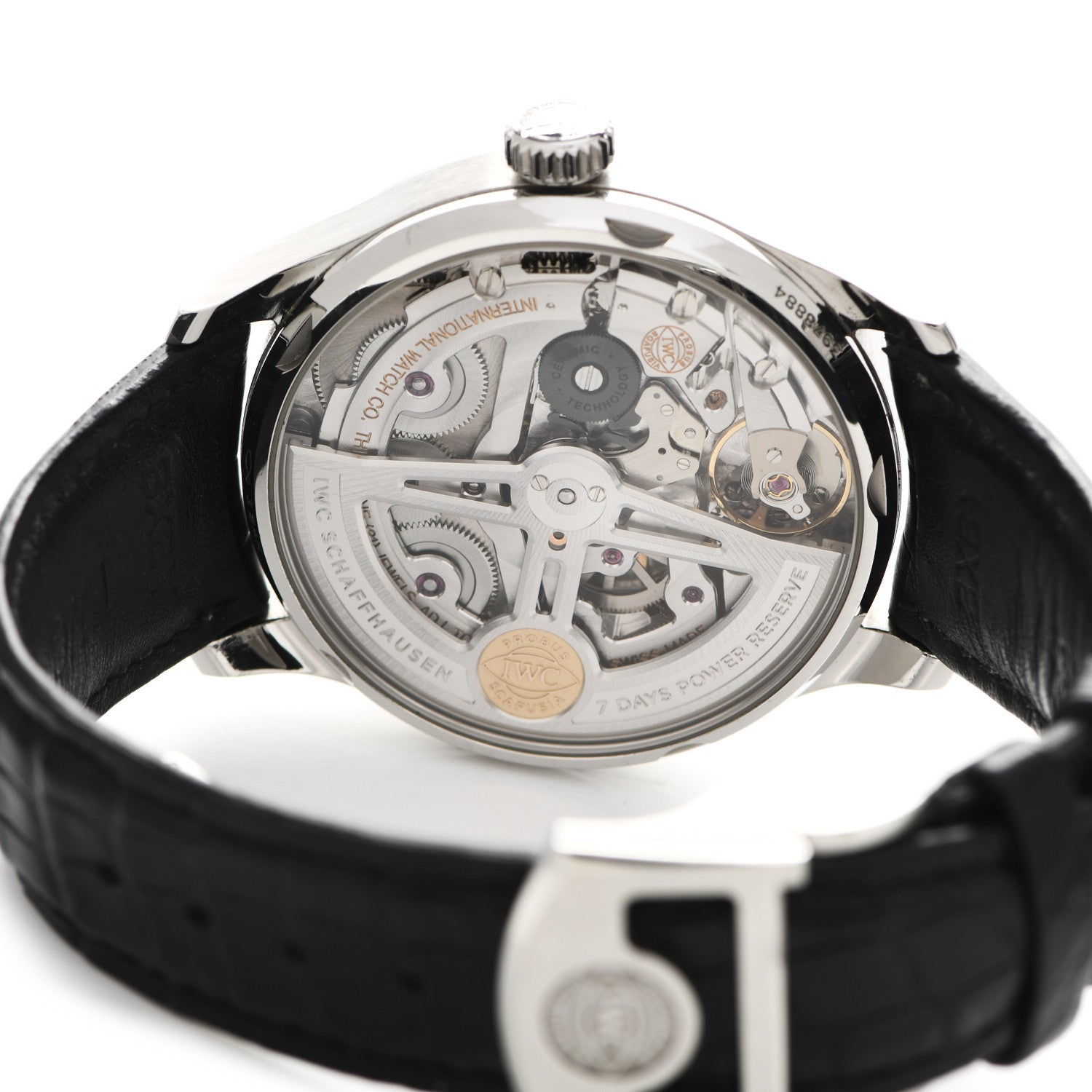 IWC Stainless Steel Alligator 42mm Portugieser 7 Days Chronograph Automatic Watch IW500704 4 of 5