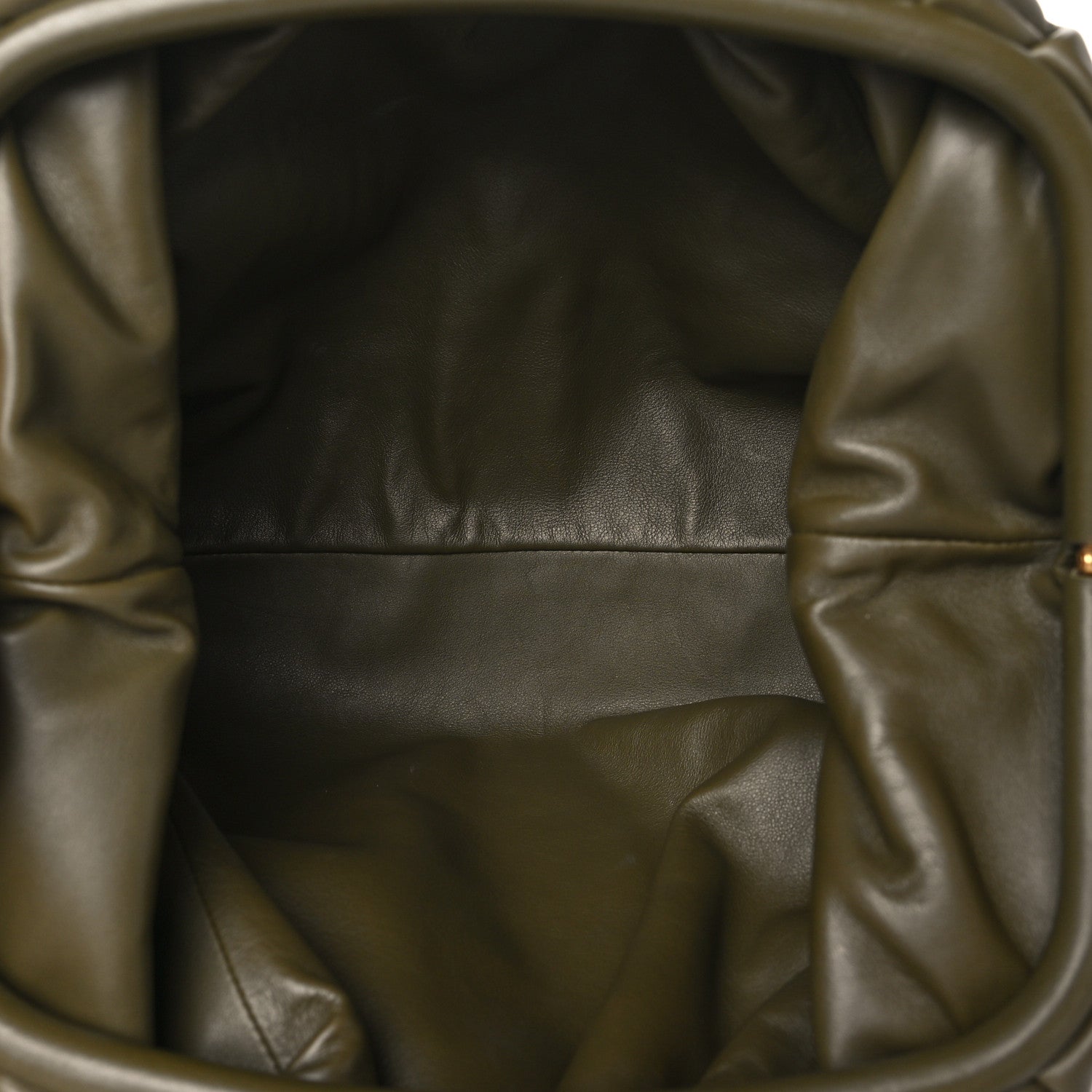 Bottega Veneta Smooth Butter Calf The Pouch Oversized Clutch Kaki Fondent 5 of 9