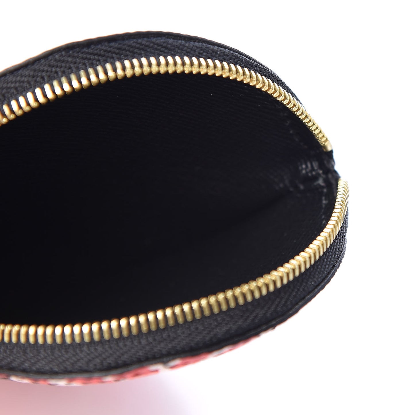 Monogram Giant Crafty Round Coin Purse Creme Rouge