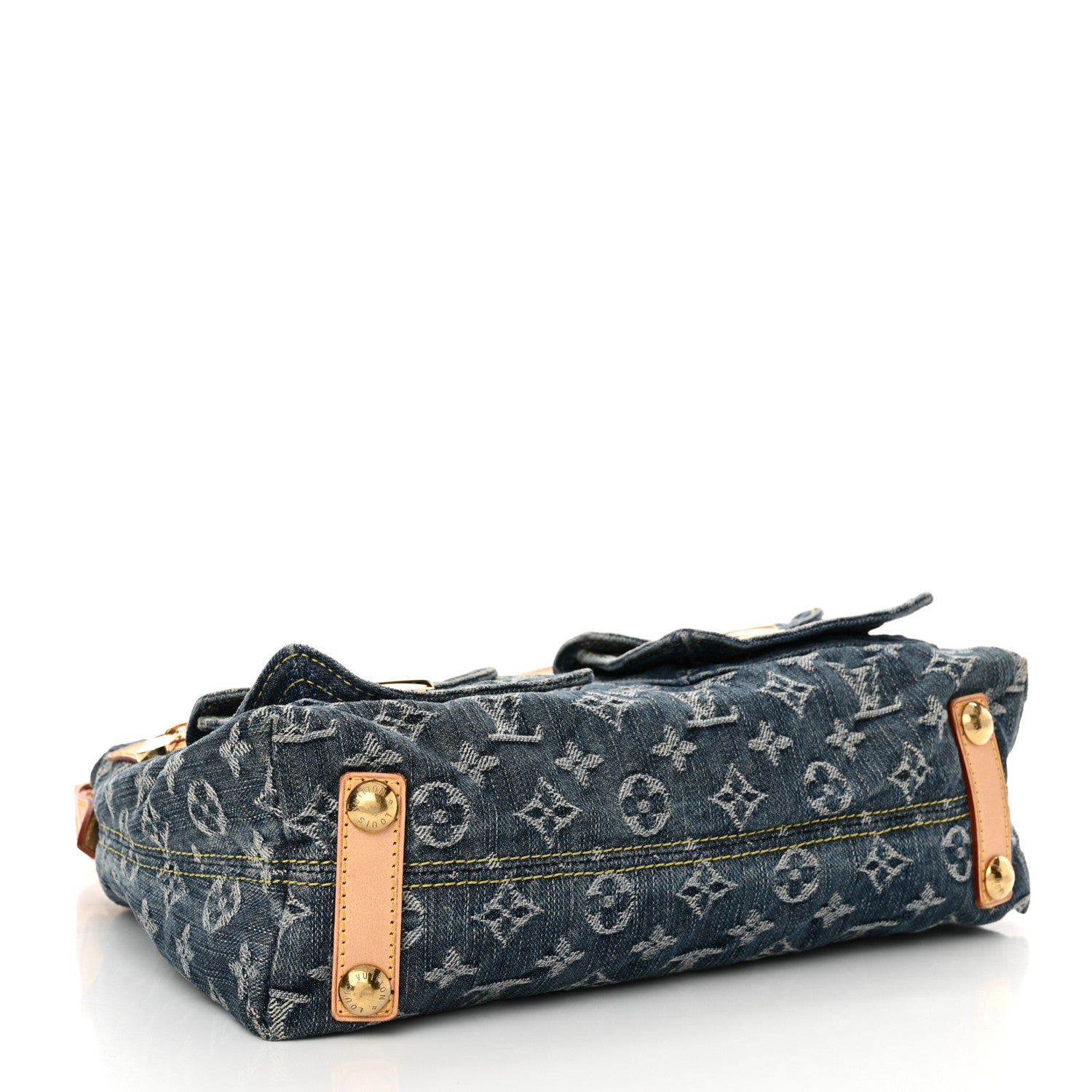 Louis Vuitton Monogram Denim Baggy PM Blue 4 of 13