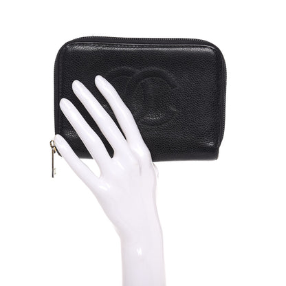 Chanel Caviar Timeless CC Zip Around Organizer Wallet Black 2 of 11