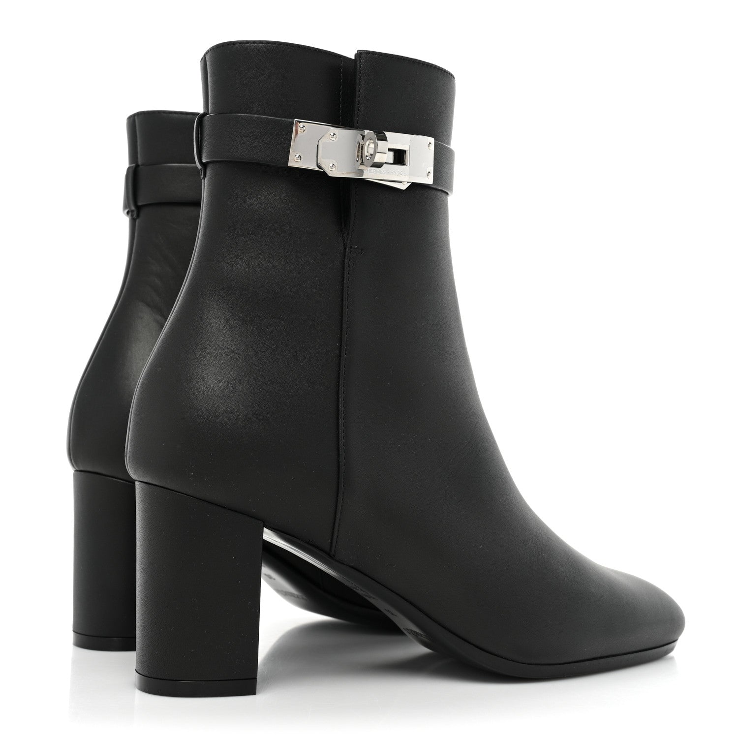 Hermes Calfskin Saint Germain Ankle Boots 36 Black 4 of 9