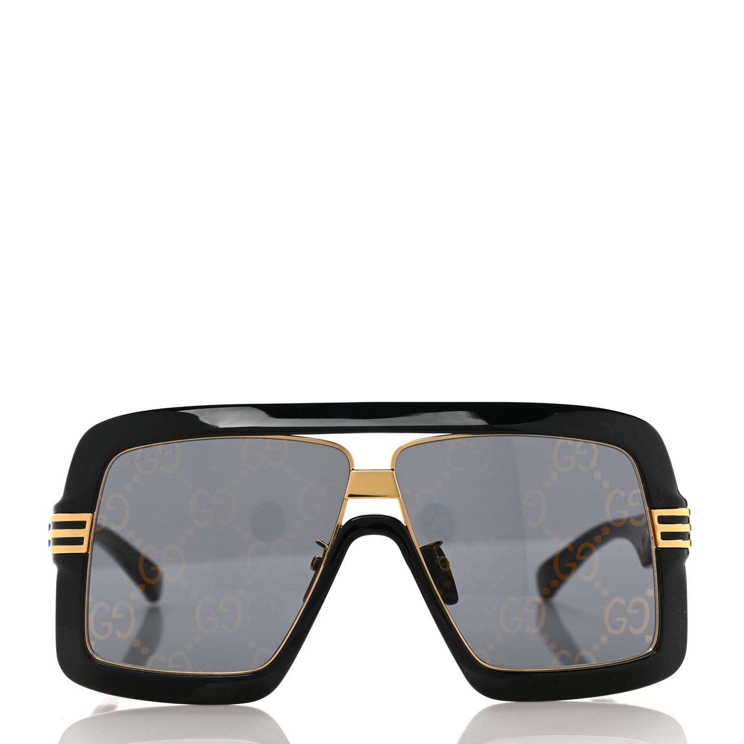 Gucci Acetate Shield GG0900S Sunglasses Black 2 of 8