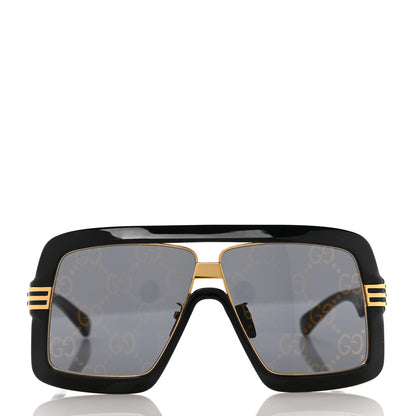 Gucci Acetate Shield GG0900S Sunglasses Black 2 of 8