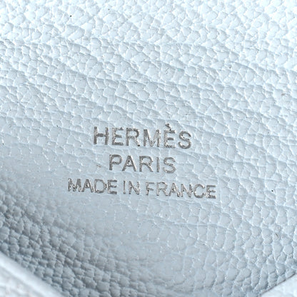 Hermes Chevre Mysore Calvi Card Case Bleu Brume 6 of 8