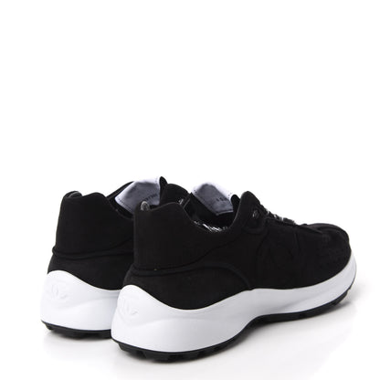 Chanel Suede Goatskin CC Sneakers 37 Black CHANEL 4 of 10
