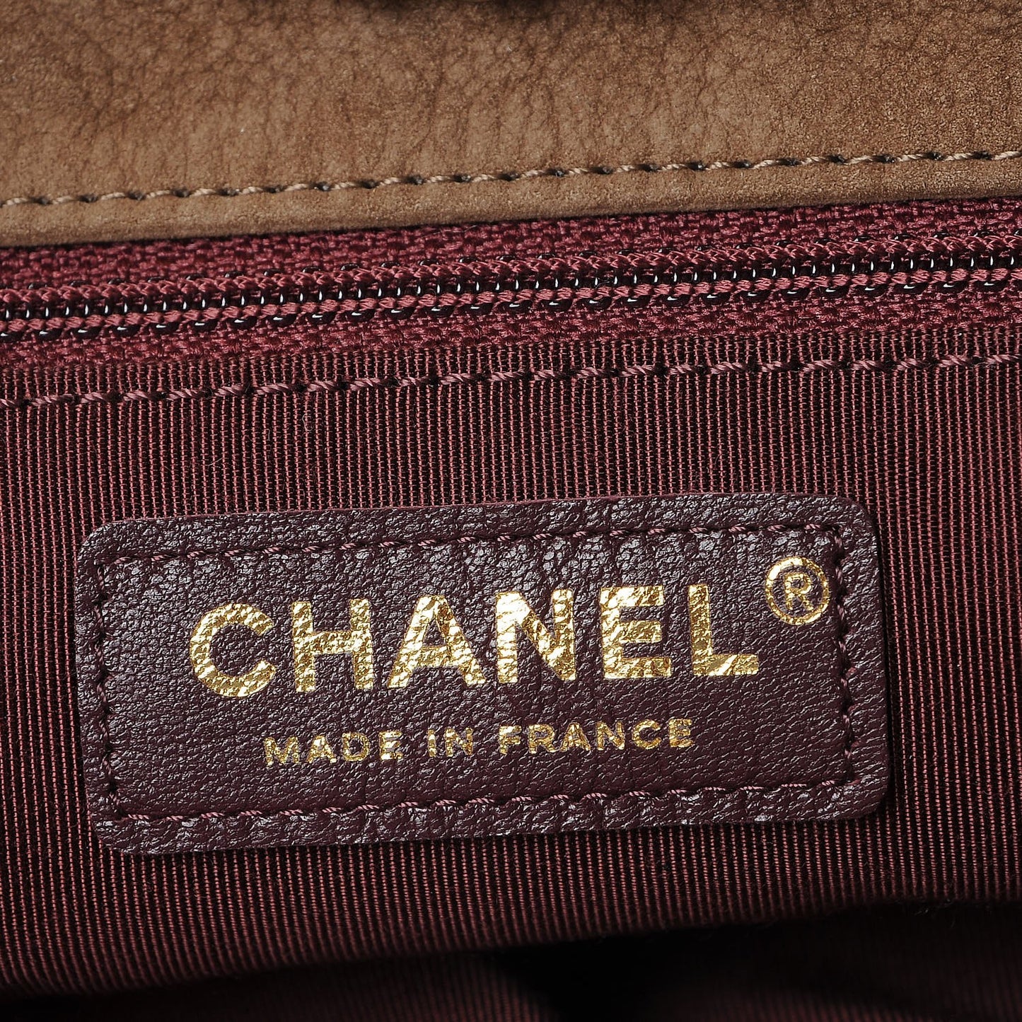 Suede Calfskin Small On My Shoulder Drawstring Bag Brown