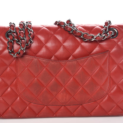 Chanel Lambskin Quilted Medium Double Flap Red 21 of 22