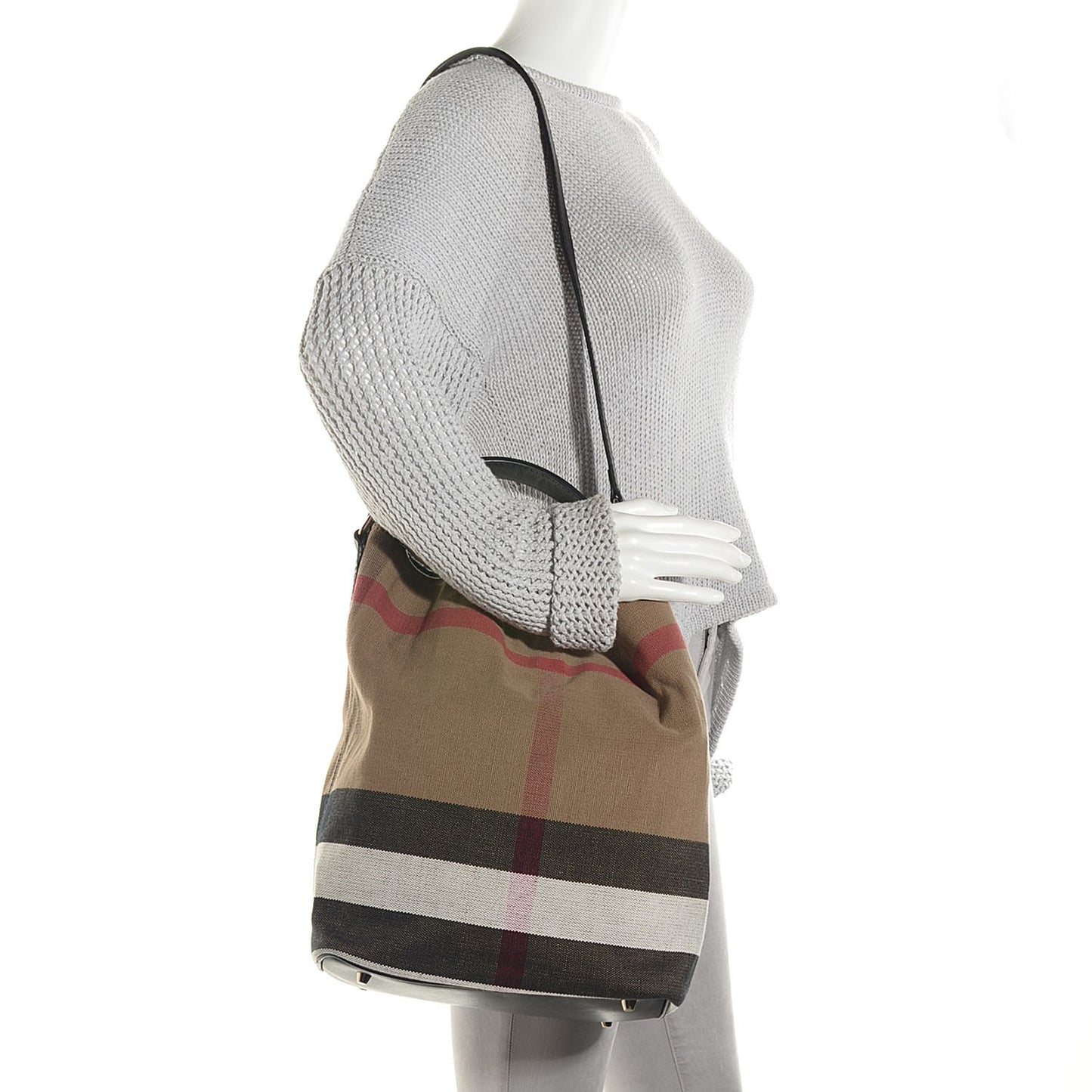 Canvas Mega Check Medium Ashby Black
