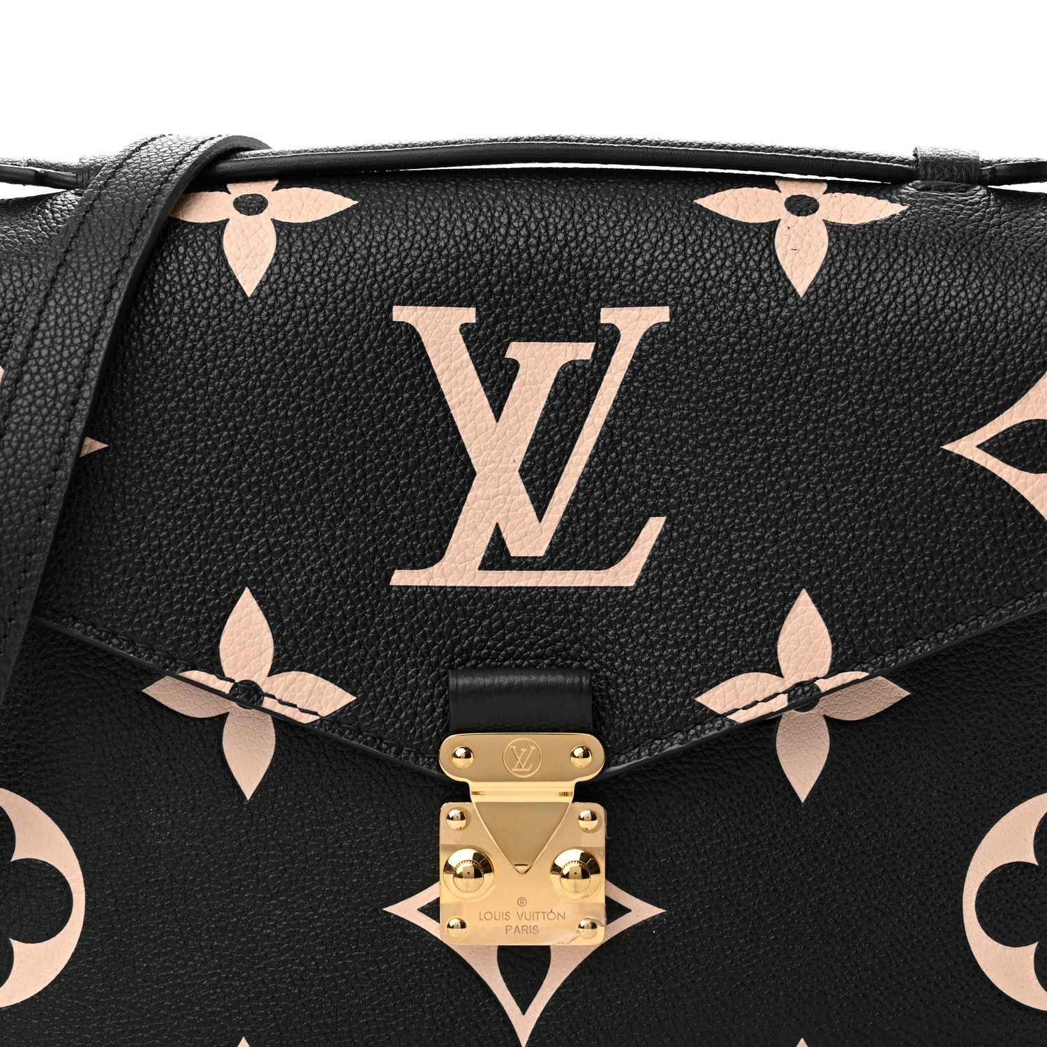 Louis Vuitton Empreinte Monogram Giant Pochette Metis Black Beige 7 of 9