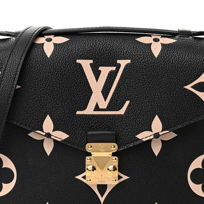 Louis Vuitton Empreinte Monogram Giant Pochette Metis Black Beige 7 of 9