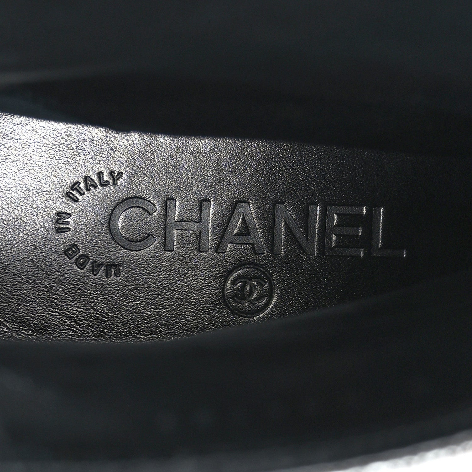 Chanel Laminated Goatskin Short Boots 39.5 Silver 7 of 8
