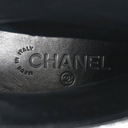 Chanel Laminated Goatskin Short Boots 39.5 Silver 7 of 8