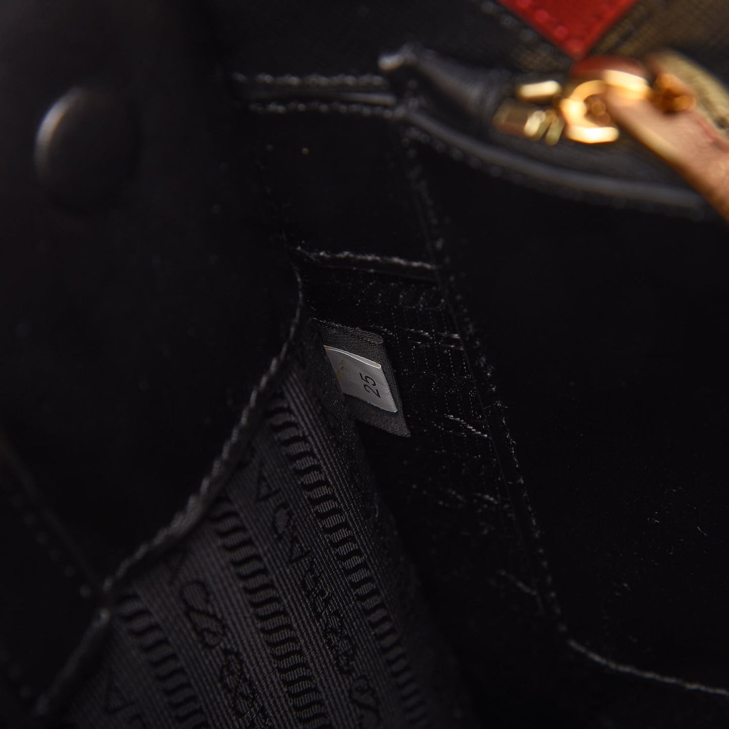 Saffiano City Calfskin Greche Paradigme Bag Black Fuoco