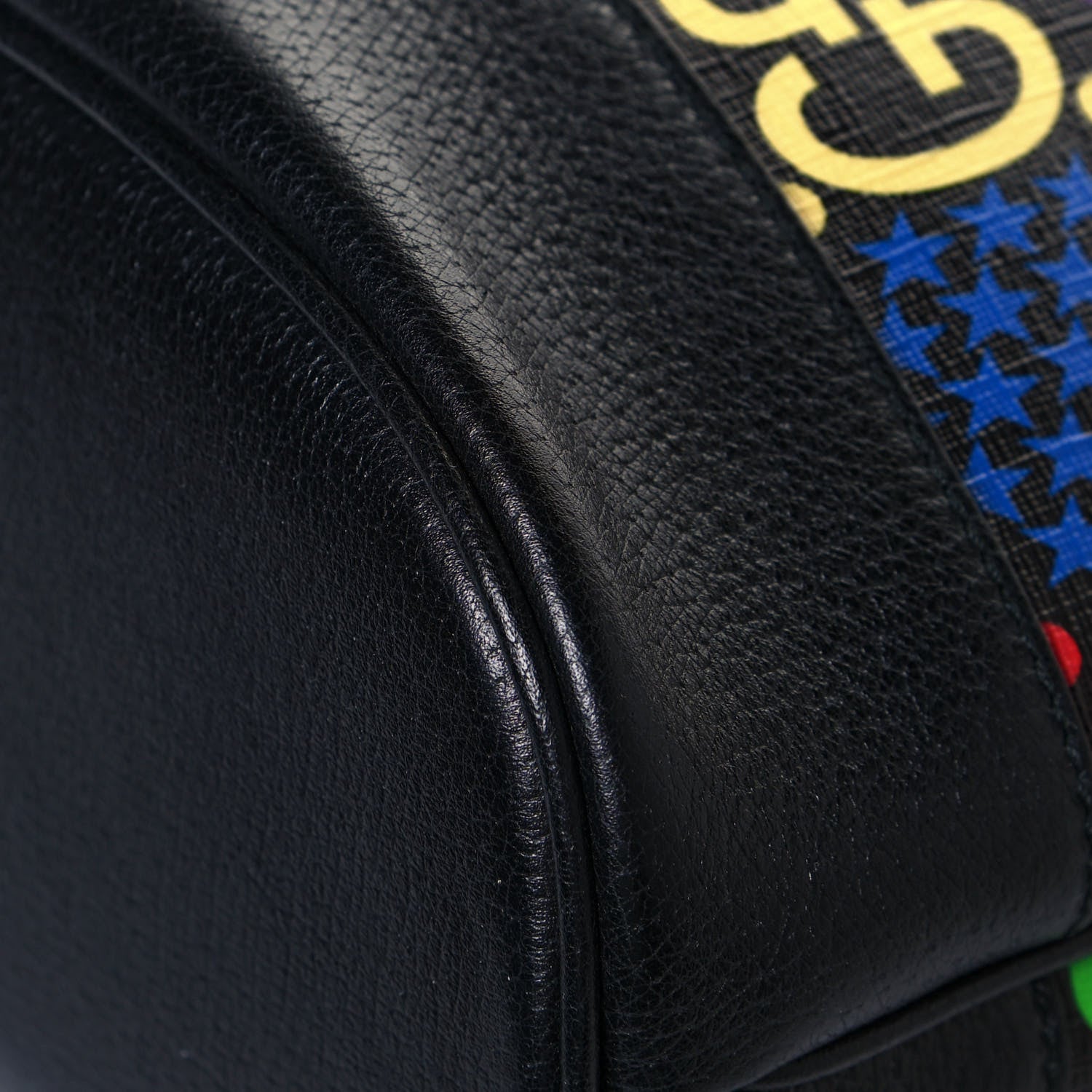 Gucci GG Supreme Monogram Psychedelic Bucket Bag Black 12 of 12
