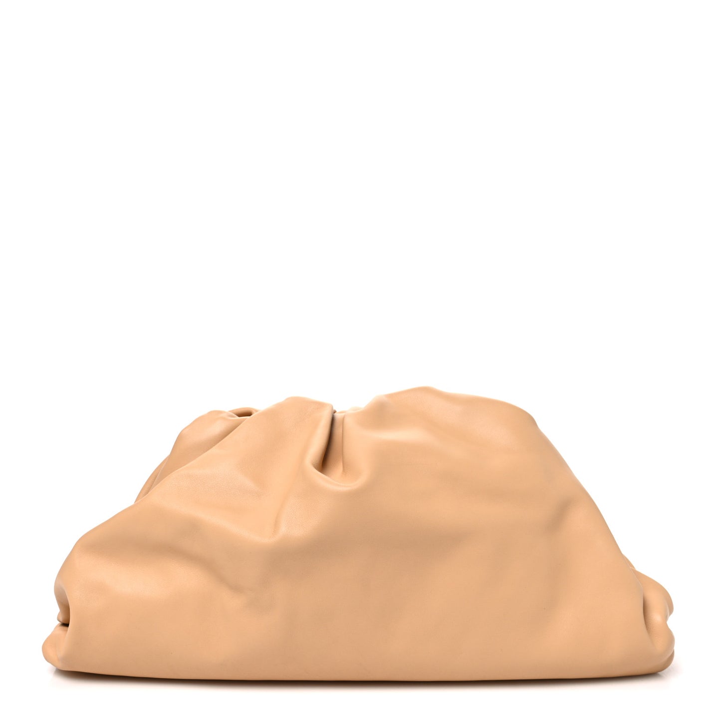 Smooth Butter Calf The Pouch Oversized Clutch Almond Almond