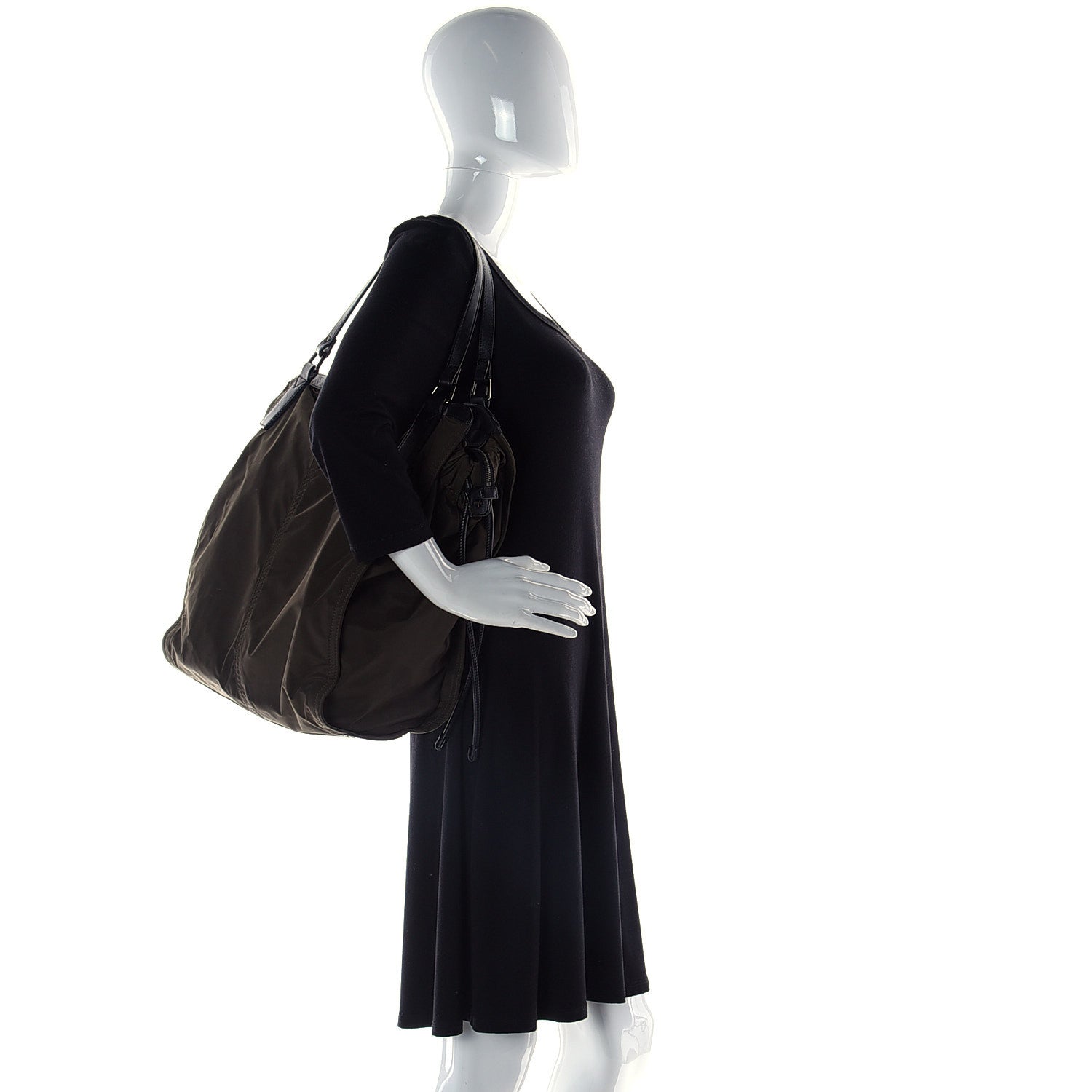 Burberry Nylon Buckleigh Packable Tote Green 2 of 14