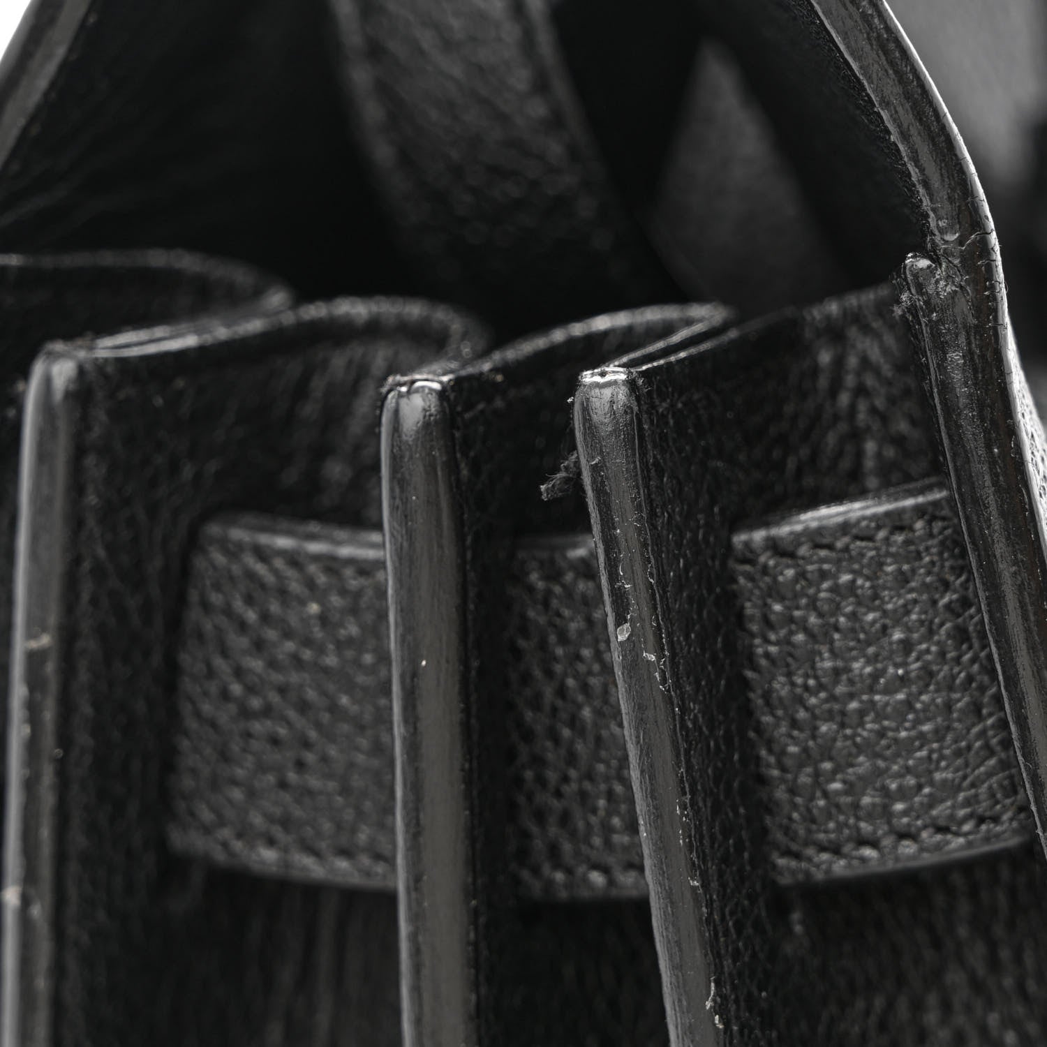 Saint Laurent Grained Calfskin Small Sac De Jour Black 12 of 12
