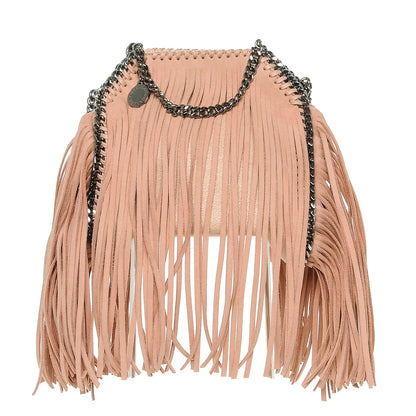 Stella McCartney Shaggy Deer Fringe Tiny Falabella Tote Powder 1 of 6