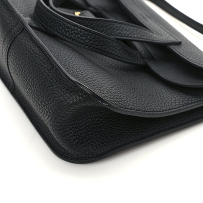 Hermes Taurillon Clemence Halzan 25 Black 11 of 13