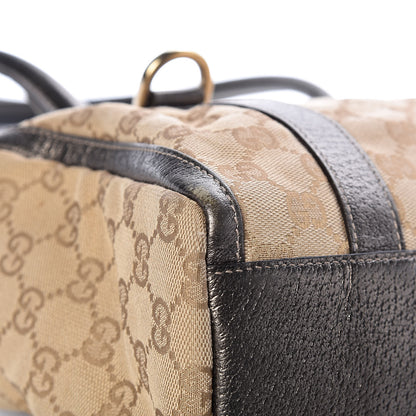 Gucci Monogram Small Abbey Boston Metallic Brown 12 of 19