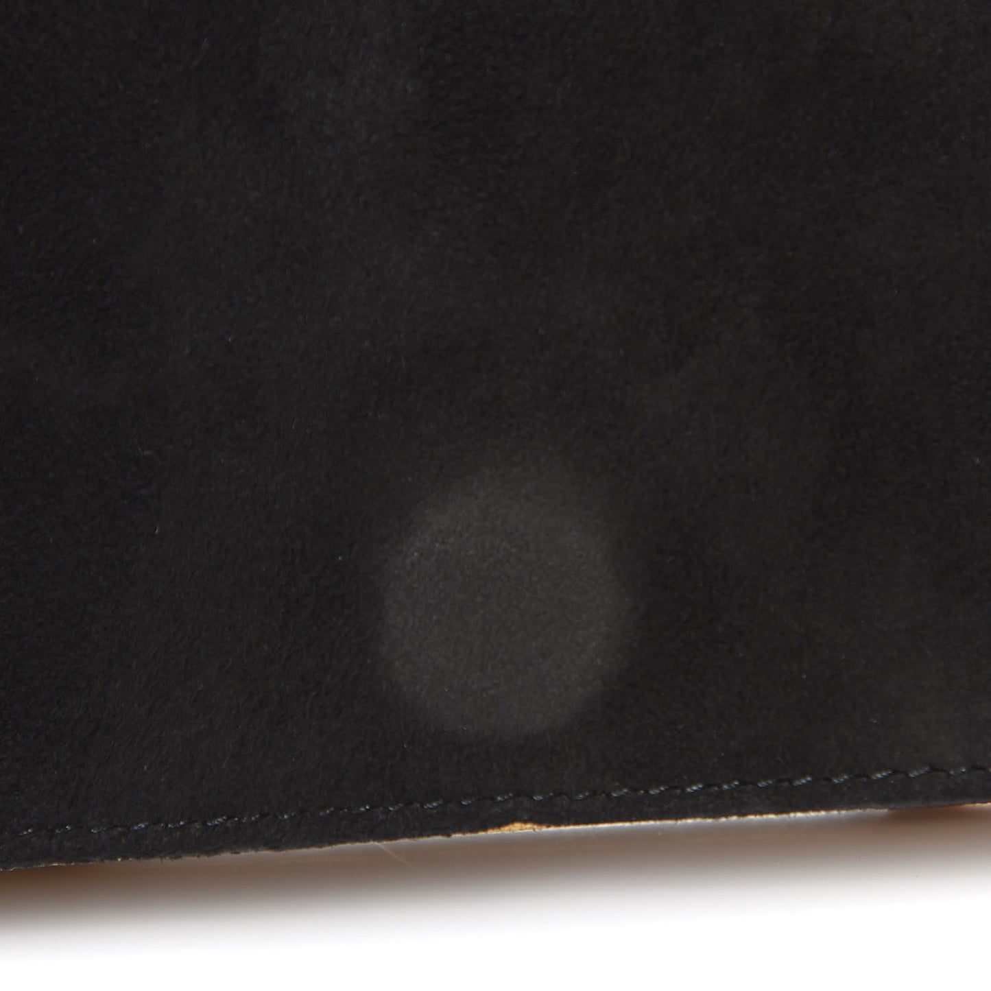 Suede Quilted Bible Book CC Clutch Black