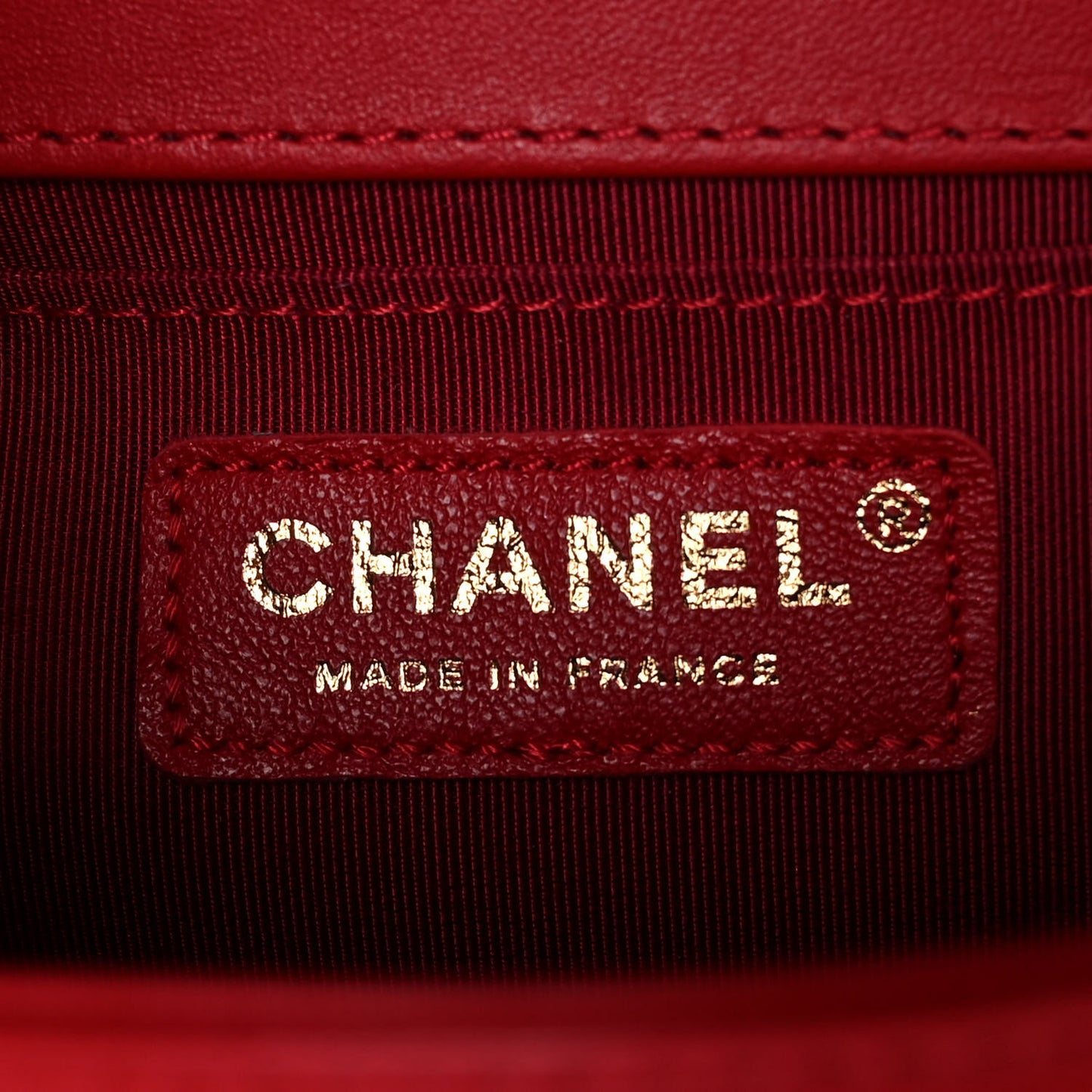 Lambskin Quilted Medium Boy Flap Red