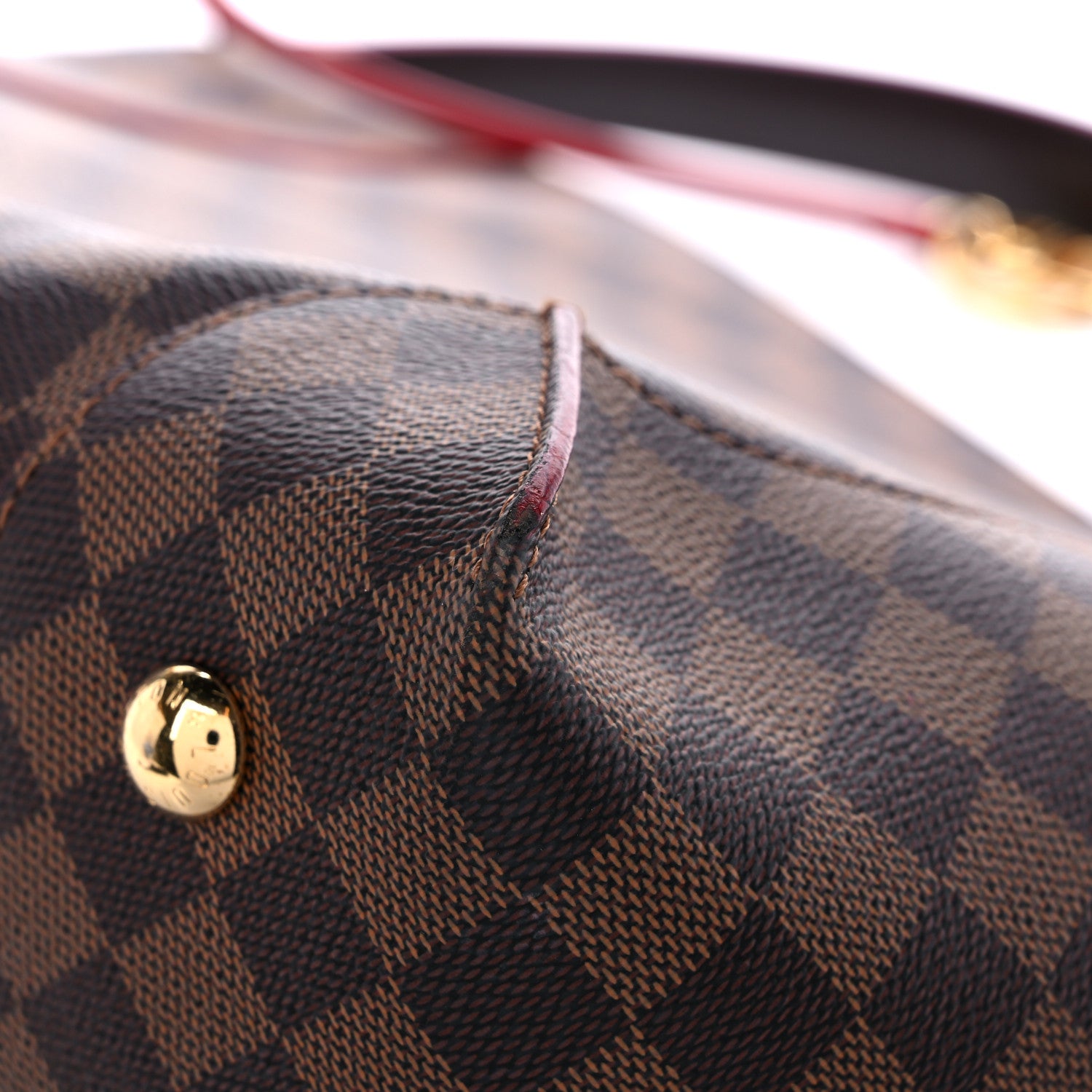 Louis Vuitton Damier Ebene Caissa Hobo Cherry 11 of 16