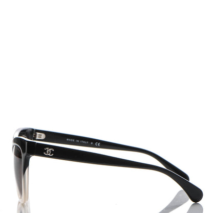 Chanel Acetate CC Cat Eye Summer Sunglasses 5350 Black Beige 3 of 8