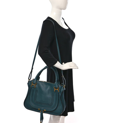 Chloe Calfskin Medium Marcie Satchel Laguna Blue 2 of 9
