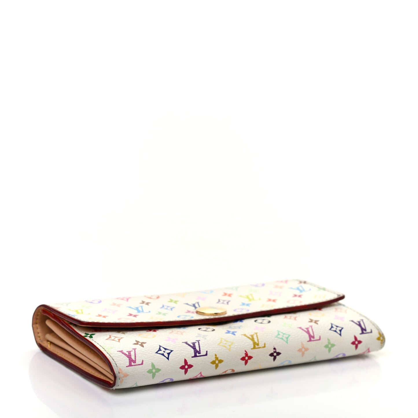 Monogram Multicolor Sarah Wallet White