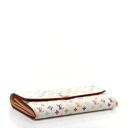 Louis Vuitton Monogram Multicolor Sarah Wallet White 4 of 10