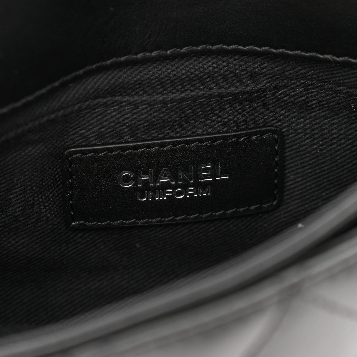 Chanel Calfskin Quilted CC Uniform Flap Belt Bag Black 6 of 11
