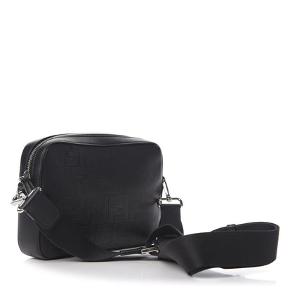 Fendi Vitello Grace FF Gradient Embossed Medium Camera Case Black 3 of 11