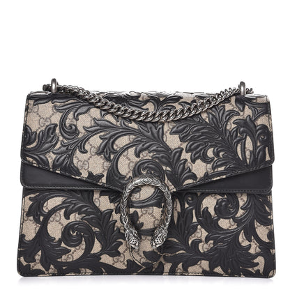 Gucci GG Supreme Monogram Arabesque Medium Dionysus Shoulder Bag Black 1 of 8