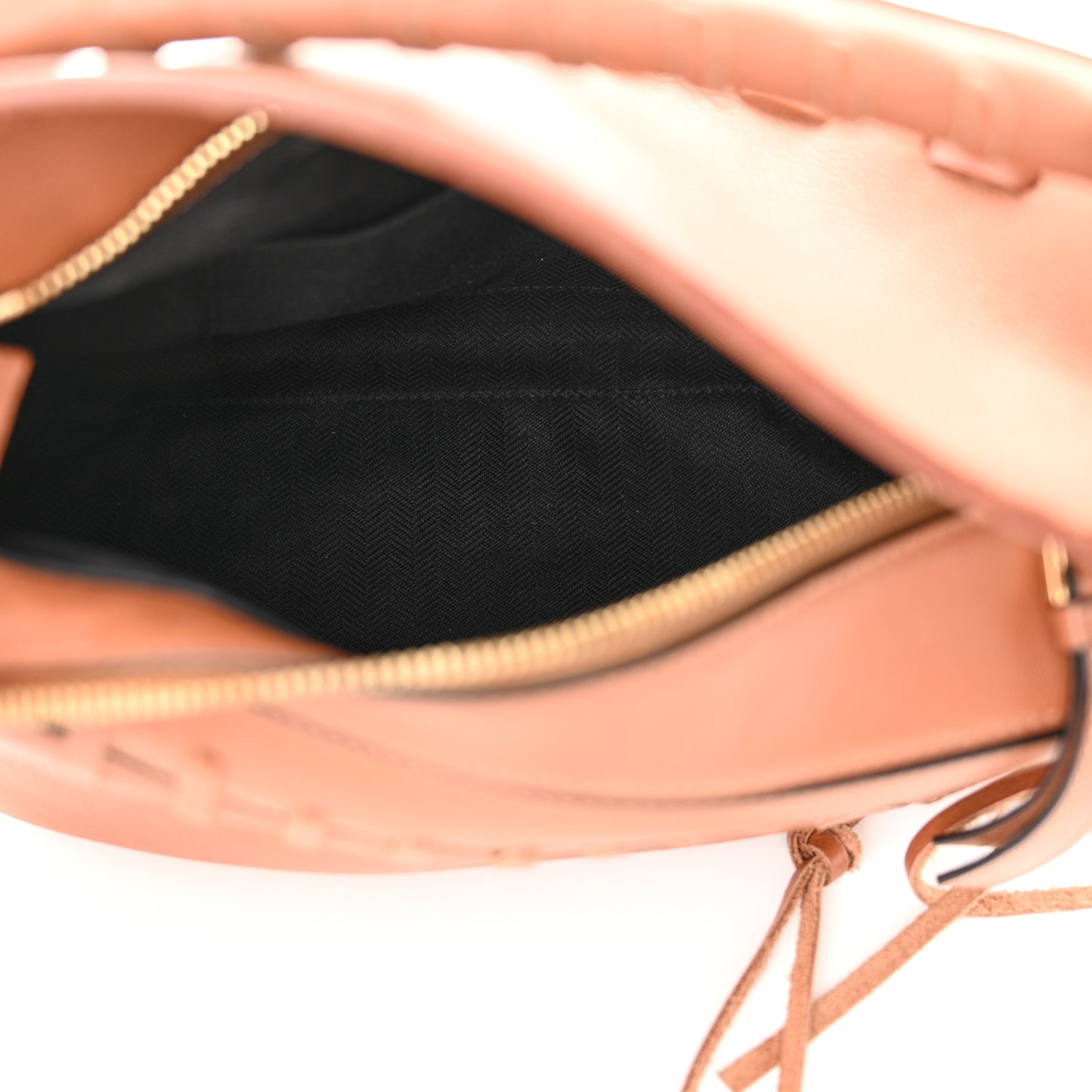 Calfskin Small Laced Puzzle Bag Tan