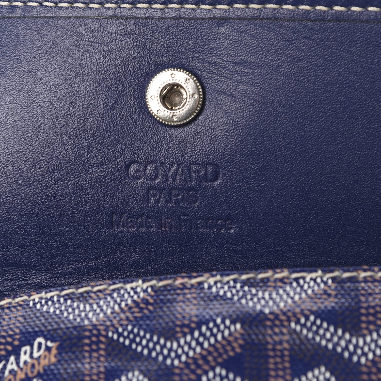 Goyard Goyardine Pouch Navy 6 of 9