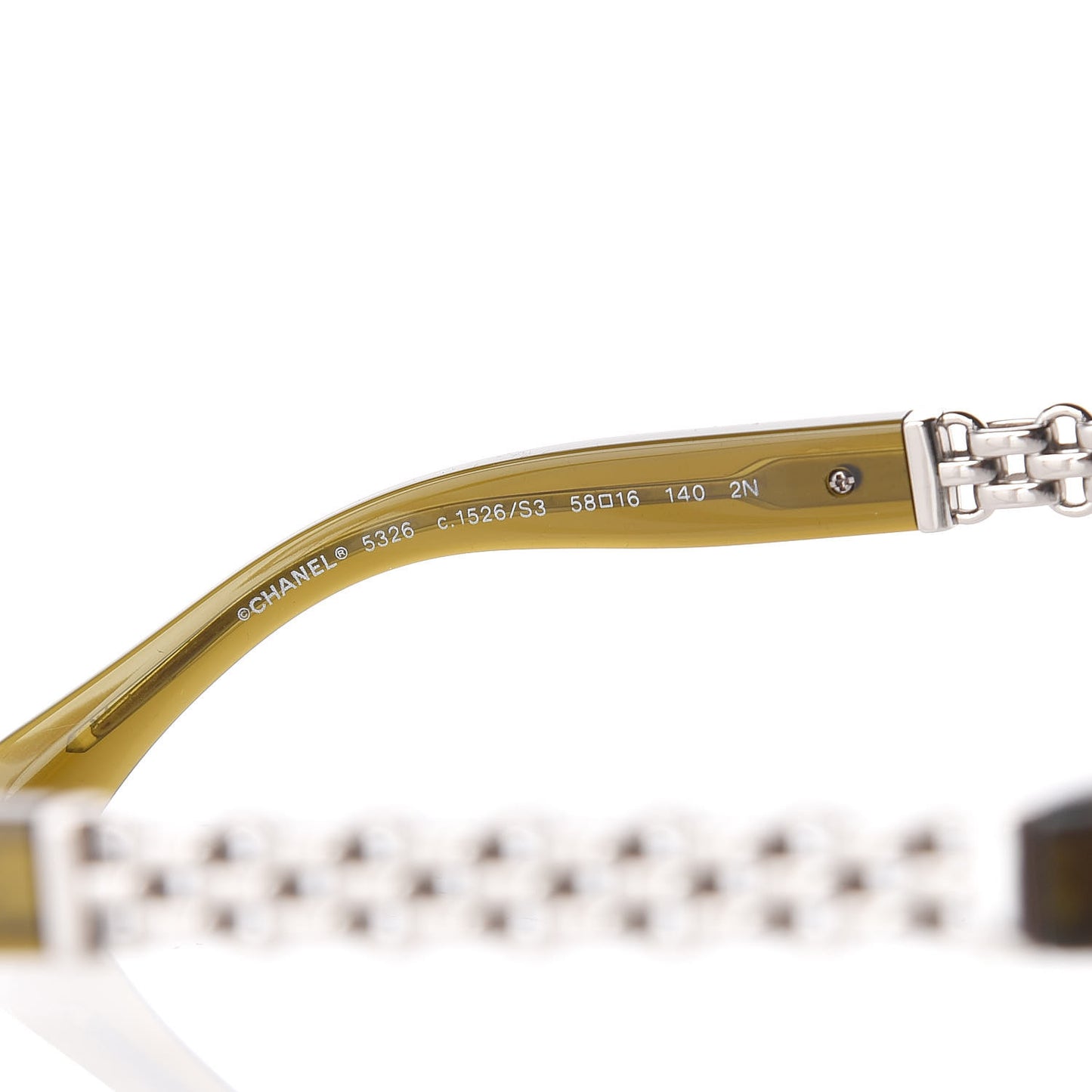 Cat Eye Chain Sunglasses 5326 Green